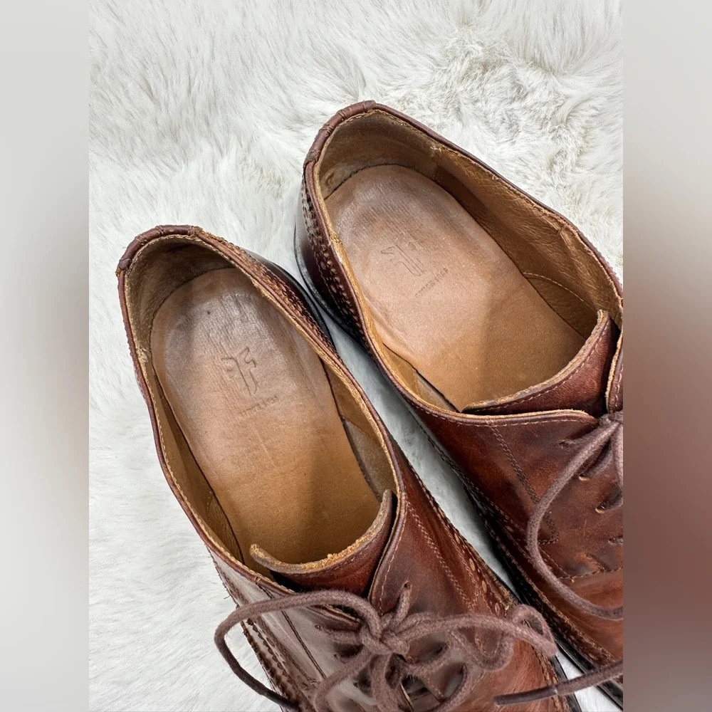 Frye Paul Bal Men’s Brown‎ Oxford Dress Shoes Size 10.5 D